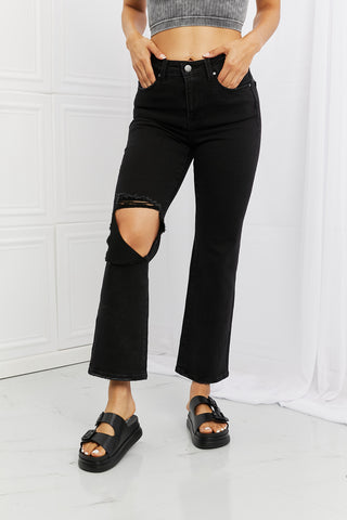 Full Size Yasmin Relaxed Distressed Jeans Divacious