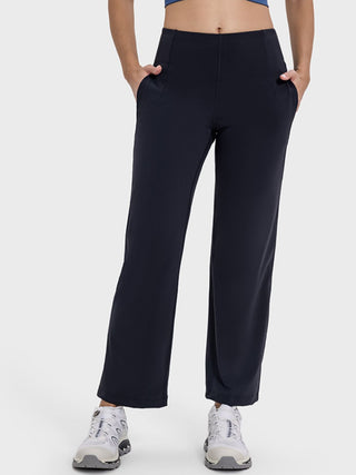 Millennia Pocketed High Waist Active Pants Trendsi