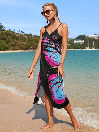 Butterfly Spaghetti Strap Cover Up Divacious