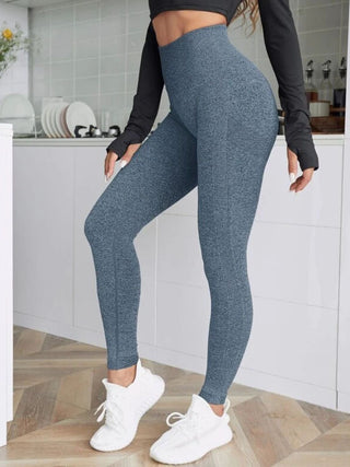 High Waist Active Leggings Trendsi