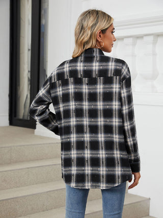 Plaid Button Up Long Sleeve Shirt Divacious