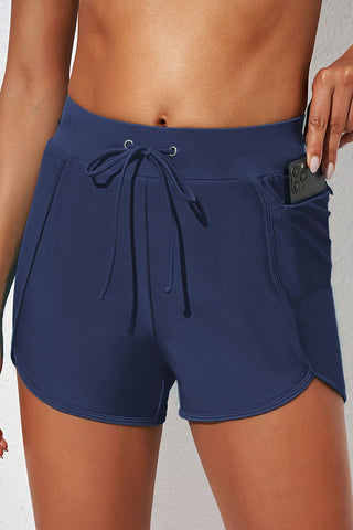 Drawstring Waist Swim Shorts Divacious