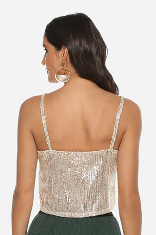 Sequin Cropped Cami Divacious