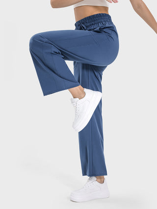 Millennia Drawstring Pocketed Active Pants Trendsi