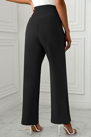 High Waist Pants with Pockets Divacious