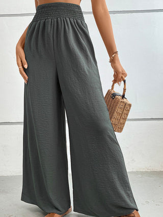 Wide Waistband Relax Fit Long Pants Divacious