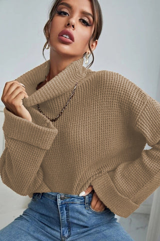 Turtleneck Long Sleeve Sweater Divacious