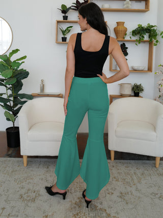 High-Low Bootcut Pants Divacious