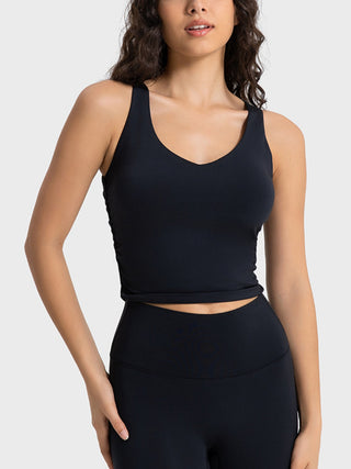 Millennia Cropped Sport Tank Trendsi