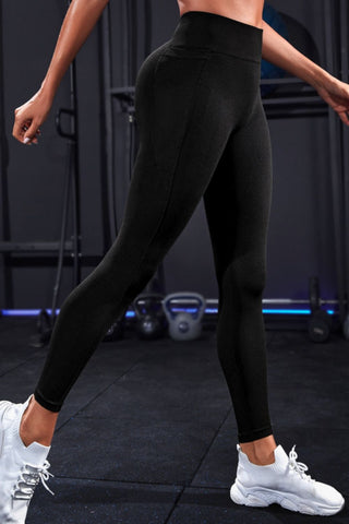 Wide Waistband Sports Leggings Trendsi