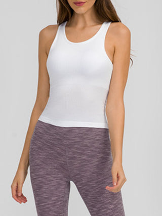 Millennia Round Neck Racerback Active Tank Trendsi