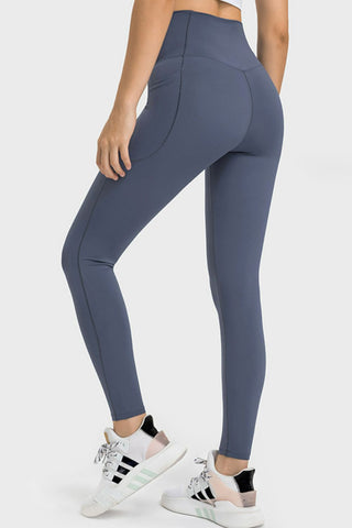 Millennia V-Waist Yoga Leggings with Pockets Trendsi