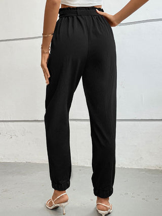 Tie Front Long Pants Divacious