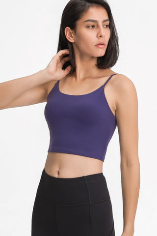 Millennia Feel Like Skin Scoop Neck Sports Cami Trendsi