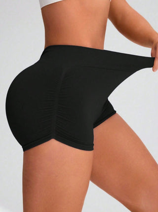 Elastic Waist Active Shorts Divacious