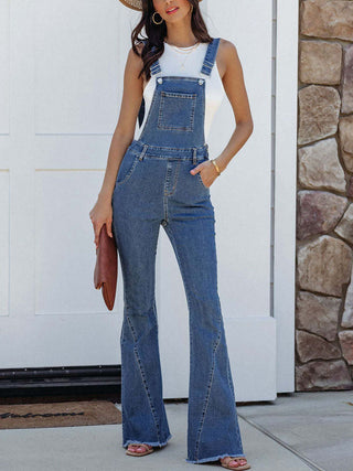 Raw Hem Denim Overall Divacious