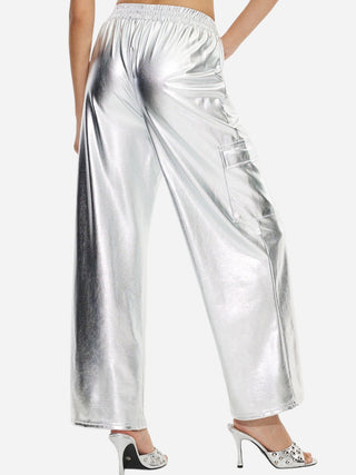 Elastic Waist Wide Leg Pants Divacious