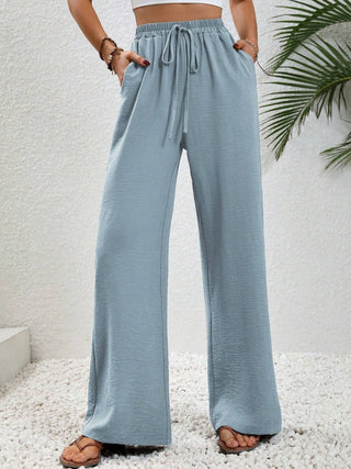 Wide Leg Drawstring Pants Divacious