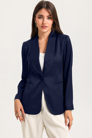 Long Sleeve Shawl Collar Blazer Divacious