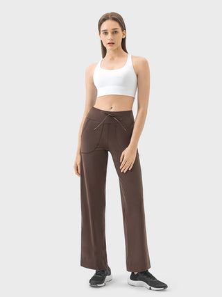 Millennia Drawstring Active Pants with Pockets Trendsi