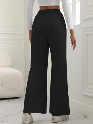 V-Waist Wide Leg Pants Divacious