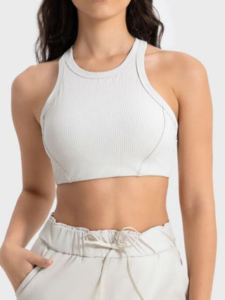 Millennia Wide Strap Cropped Sport Tank Trendsi