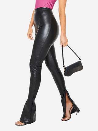 High Waist Slit Pants Divacious