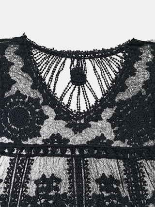 Lace Round Neck Cover-Up Divacious