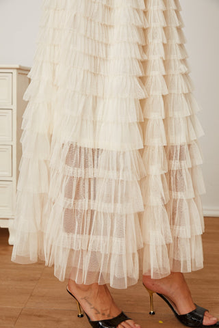 Ruched High Waist Tiered Skirt - Divacious