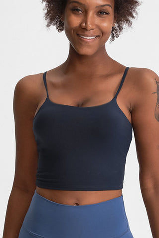 Millennia Feel Like Skin Scoop Neck Sports Cami Trendsi