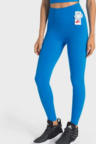 Millennia High-Rise Wide Waistband Yoga Leggings Trendsi