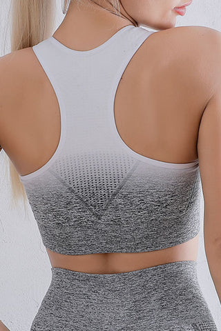 Gradient Racerback Sports Bra Trendsi