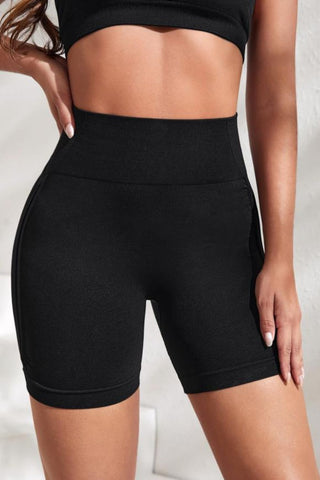 Slim Fit High Waistband Active Shorts Divacious