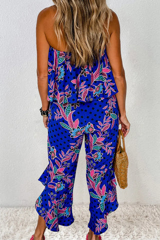 Printed Tube Jumpsuit Divacious