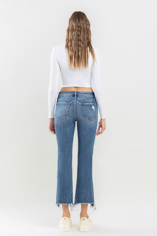 Lovervet Mid Rise Frayed Hem Jeans Divacious