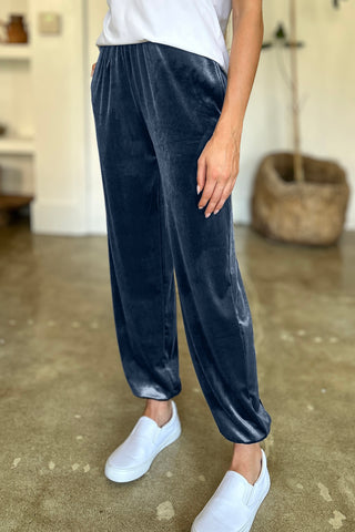 Pocketed Elastic Waist Joggers Divacious