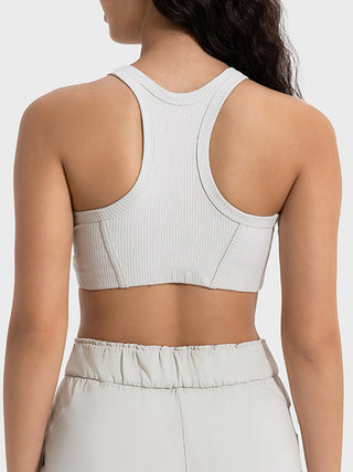 Millennia Wide Strap Cropped Sport Tank Trendsi