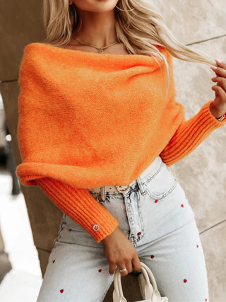 Long Sleeve Cropped Knit Top - Divacious