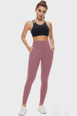 Pocketed High Waist Active Leggings Trendsi