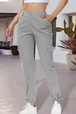 Full Size High Waist Pants with Pockets Divacious