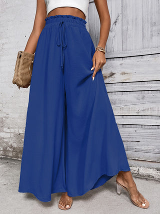 Tied High Waist Wide Leg Pants Divacious