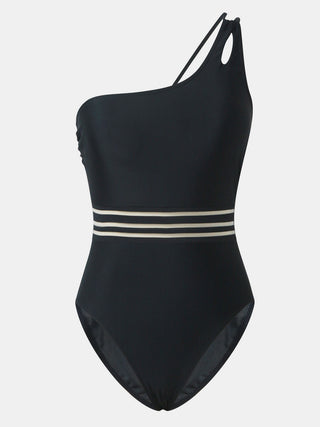 Cutout Single Shoulder One-Piece Swimwear Trendsi