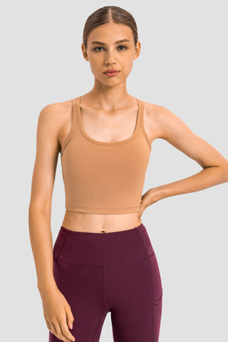 Millennia Racerback Sports Bra Trendsi