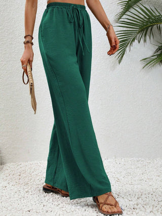 Wide Leg Drawstring Pants Divacious