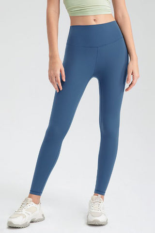 Wide Waistband Slim Fit Active Leggings Trendsi