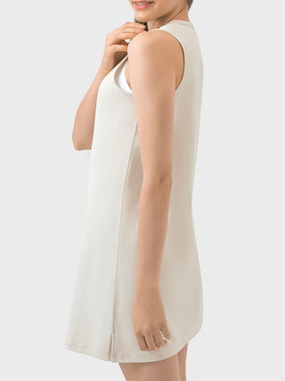 Millennia Round Neck Sleeveless Active Dress Trendsi