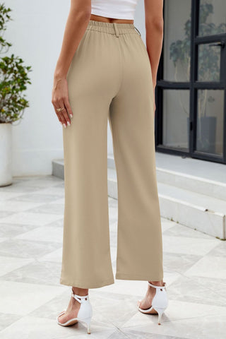 Pocketed High Waist Pants Divacious