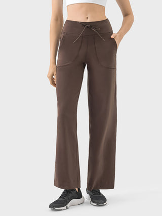 Millennia Drawstring Active Pants with Pockets Trendsi