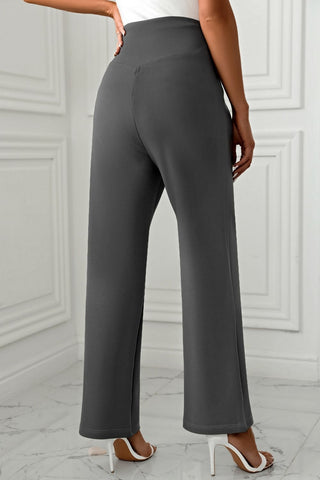 High Waist Pants with Pockets Divacious