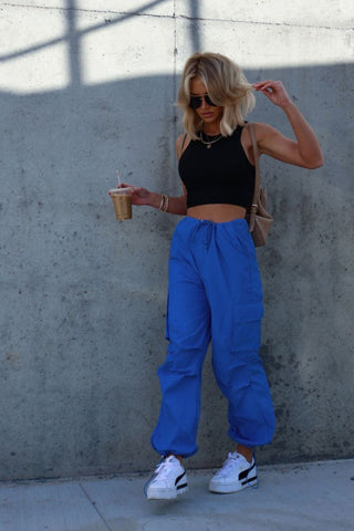 Drawstring Straight Pants with Pockets Divacious